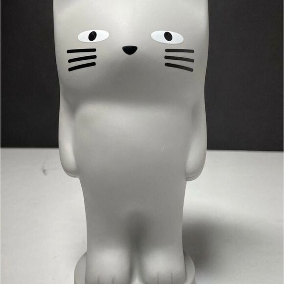 Kam Kam Cat Coin Bank Stands 7/5 Inches Tall in Cool Cat Gray Save With Kam Kam - Picture 5 of 6